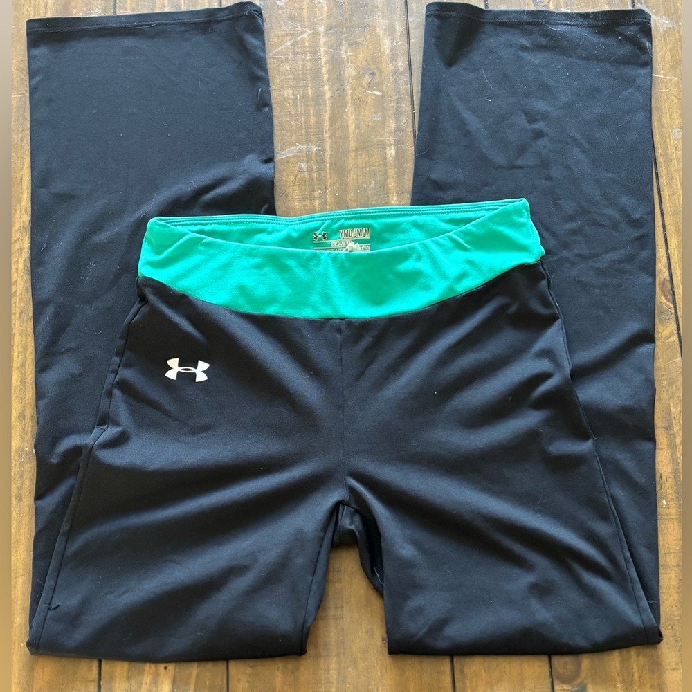 Under Armour Kids Leggings in Black and Teal